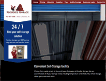 Tablet Screenshot of klondikestorage.com